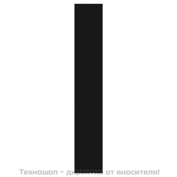 Шкаф за обувки с огледало, 3 нива, черен, 63x17x102,5 см