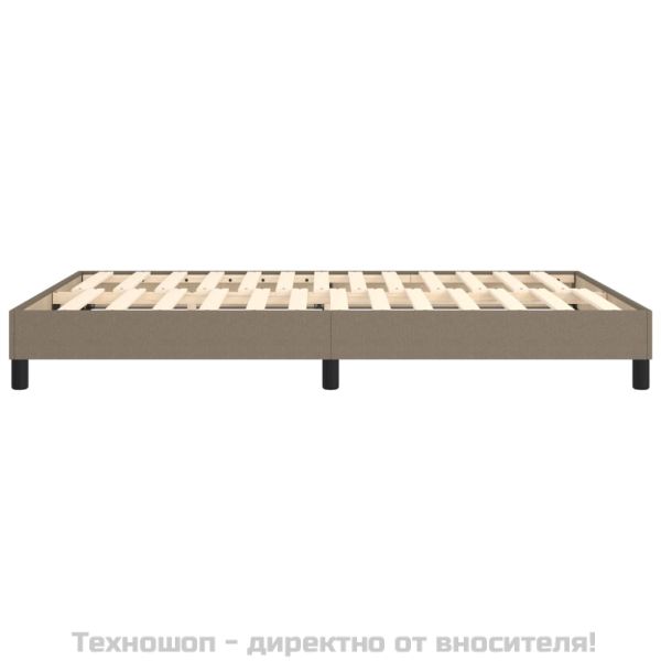 Рамка за легло с пружини, таупе, 140x190 см плат