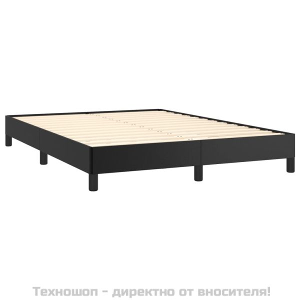 Pамка за легло черна 140x200 см изкуствена кожа