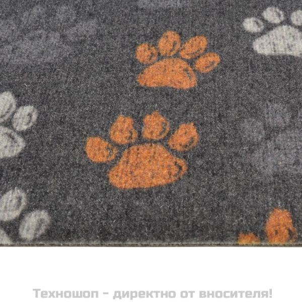 Кухненско килимче, миещо, лапички, 45x150 см, кадифе