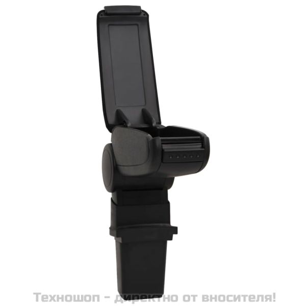 Подлакътник за кола черен 12x32x(34-50) см ABS