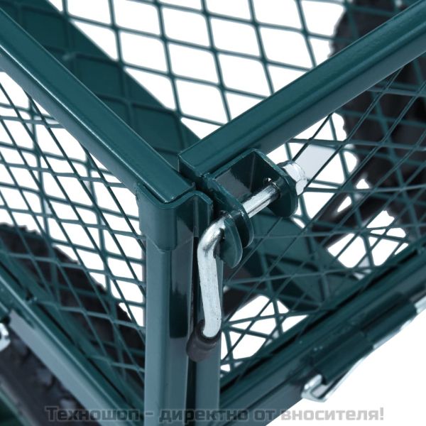 Градинска ръчна количка, зелена, 350 кг