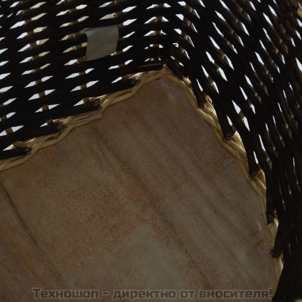 Раница за дърва за огрев с презрамки, 57x51x69 см, върба