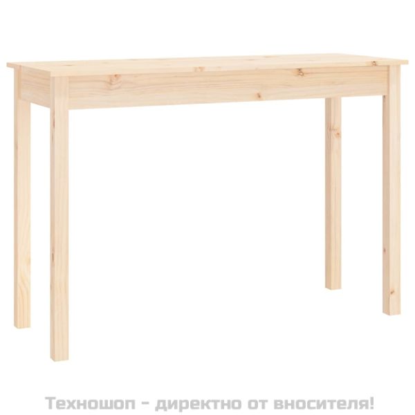 Конзолна маса, 110x40x75 см, борово дърво масив