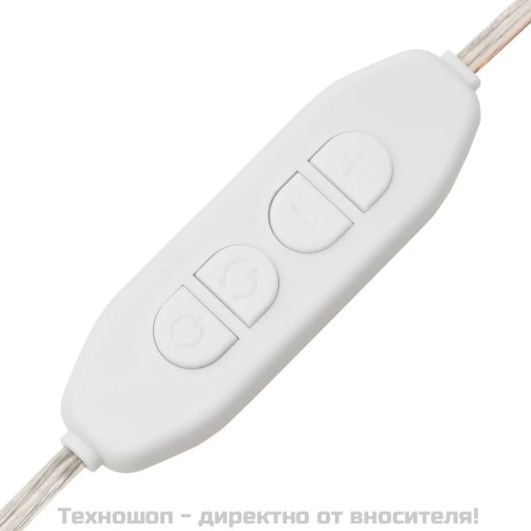 Комплект тоалетка с LED, черна, инженерно дърво