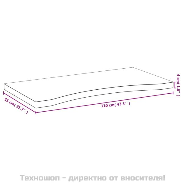 Плот за бюро 110x55x4 см бамбук
