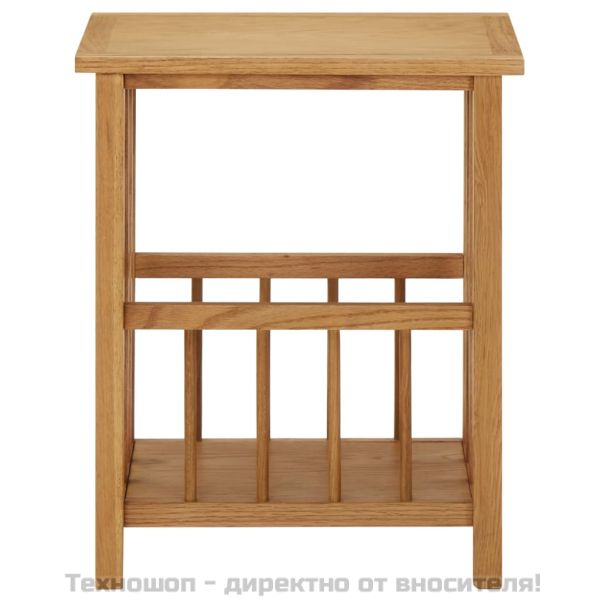 Маса за списания, 45x35x55 см, дъбово дърво масив