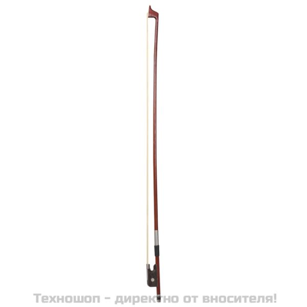 Комплект цяла 4/4 цигулка с лък и подбрадник, черна