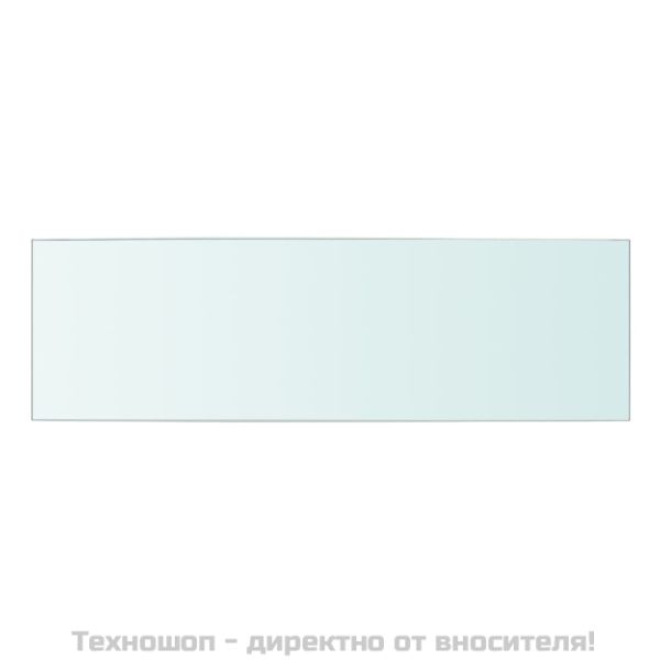 Плоча за рафт, прозрачно стъкло, 50 x 15 см
