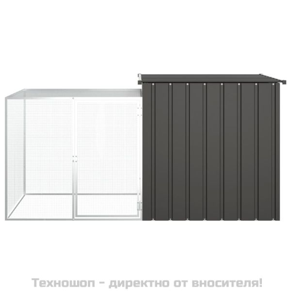 Клетка за пилета, антрацит, 200x91x100 см, поцинкована стомана