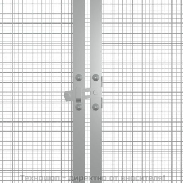 Клетка за пилета, антрацит, 200x91x100 см, поцинкована стомана