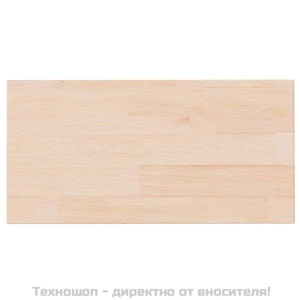 Дъска за рафт, 40x20x1,5 см, необработен масивен дъб