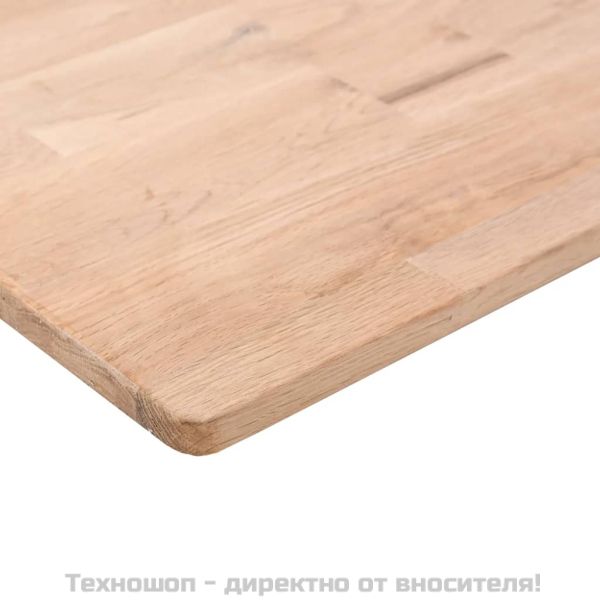 Дъска за рафт, 40x20x1,5 см, необработен масивен дъб