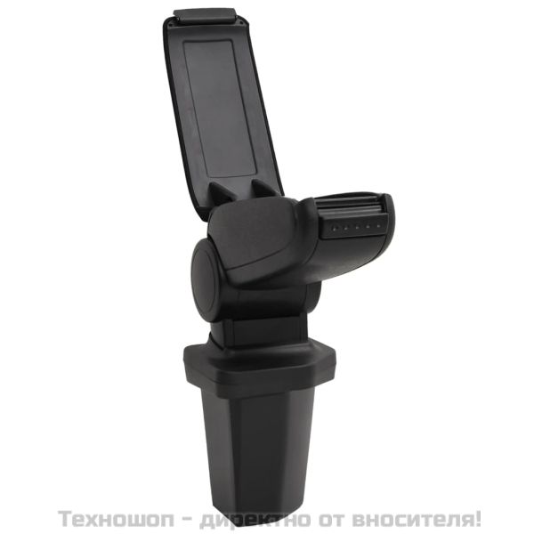 Подлакътник за кола черен 15x32x(40-52) см ABS