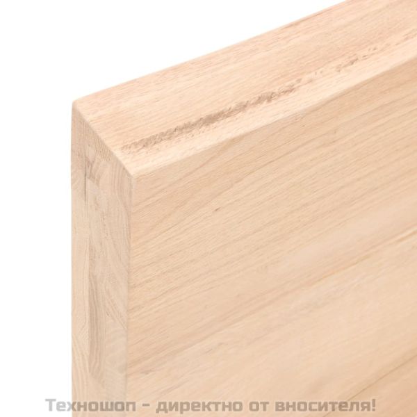 Плот за маса 60x60x(2-6) см необработено масивно дърво жив ръб