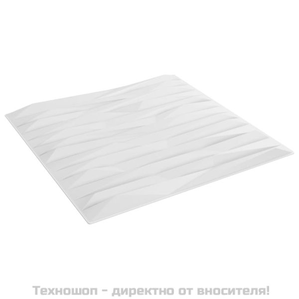 Стенни панели 48 бр бели 50x50 см XPS 12 м² камък
