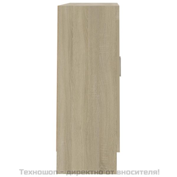 Шкаф за книги, дъб сонома, 82,5x30,5x80 см, ПДЧ