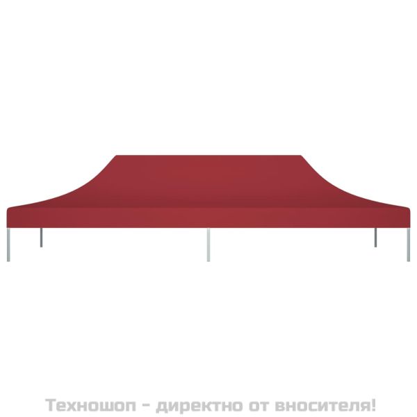 Покривало за парти шатра, 6x3 м, бордо, 270 г/м²