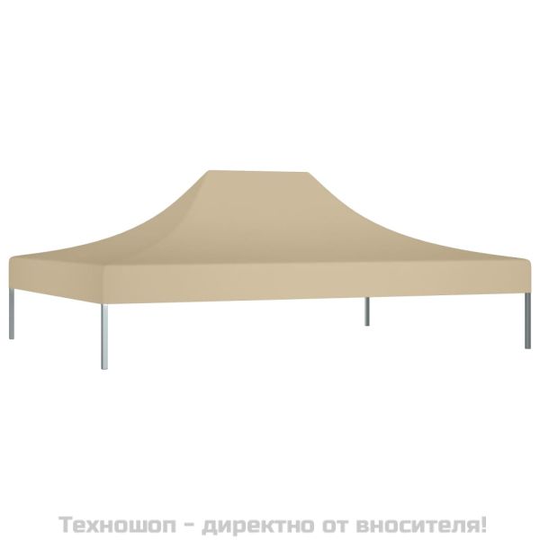 Покривало за парти шатра, 4,5x3 м, бежово, 270 г/м²