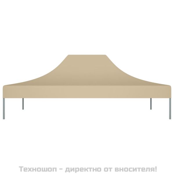 Покривало за парти шатра, 4,5x3 м, бежово, 270 г/м²