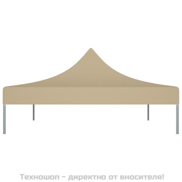 Покривало за парти шатра, 4,5x3 м, бежово, 270 г/м²