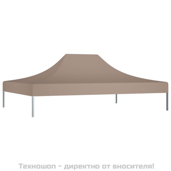 Покривало за парти шатра, 4,5x3 м, таупе, 270 г/м²