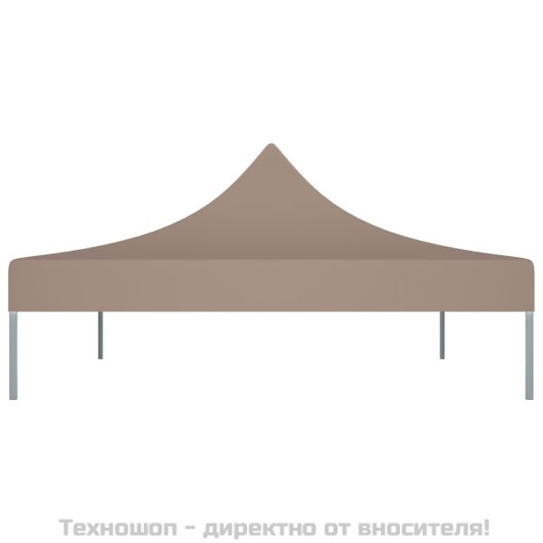 Покривало за парти шатра, 4,5x3 м, таупе, 270 г/м²