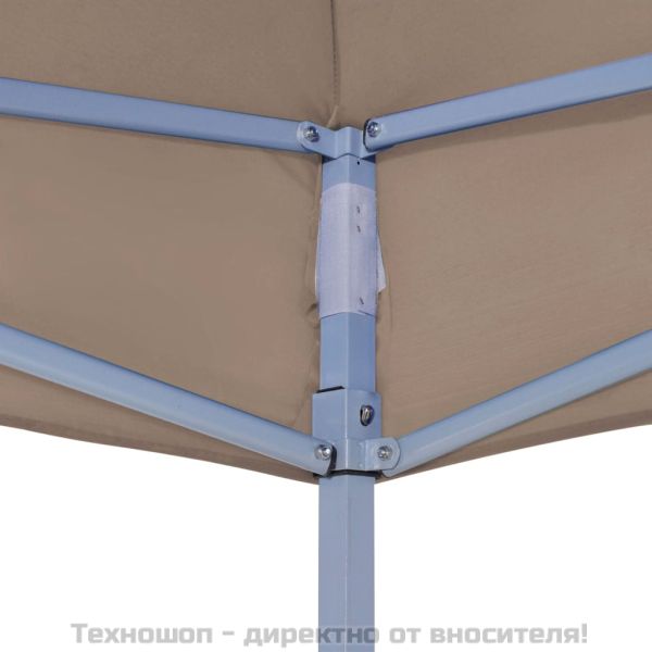 Покривало за парти шатра, 4,5x3 м, таупе, 270 г/м²
