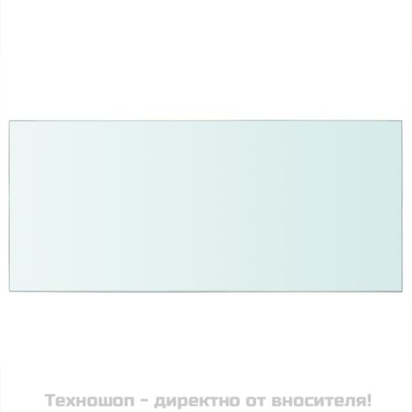 Рафтове, 2 бр, панели прозрачно стъкло, 50x25 см