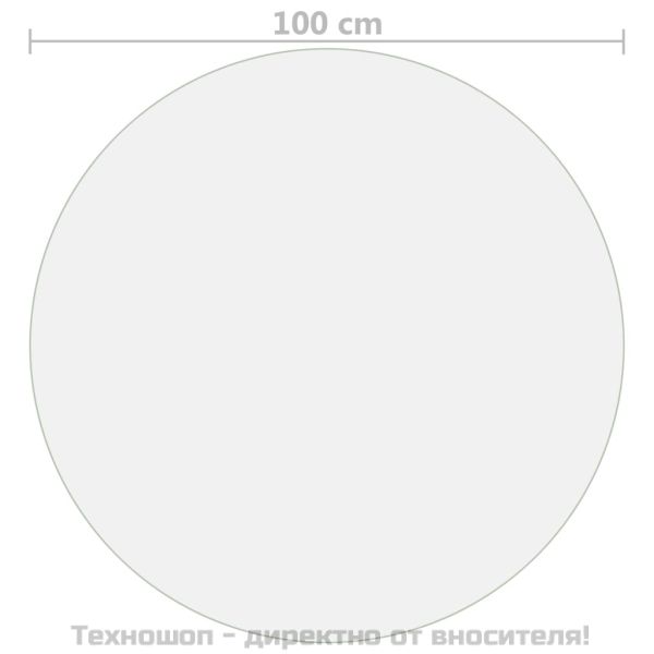 Протектор за маса, прозрачен, Ø 100 см, 1,6 мм, PVC