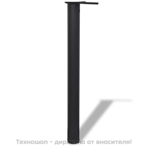4 крака за регулиране на височината на маси, черно, 710 мм