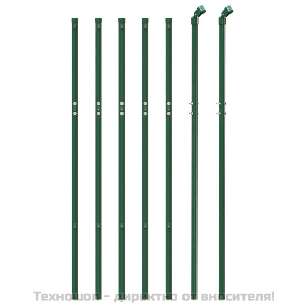 Плетена оградна мрежа, зелена, 1x10 м