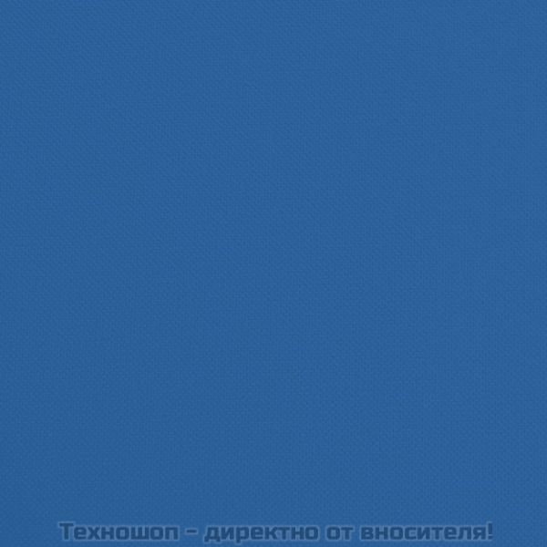 Сгъваем шезлонг, син, плат Оксфорд и стомана с прахово покритие