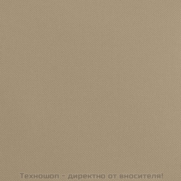 Сгъваем шезлонг таупе плат Оксфорд и стомана с прахово покритие