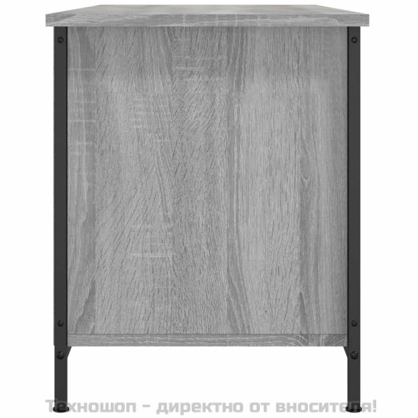 ТВ шкаф, сив сонома, 100x40x50 см, инженерно дърво