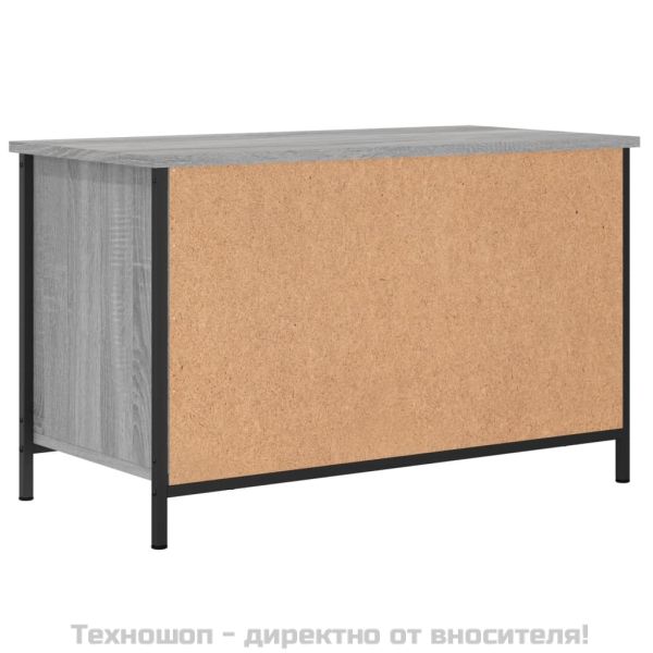 ТВ шкаф, сив сонома, 80x40x50 см, инженерно дърво