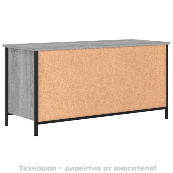 ТВ шкаф, сив сонома, 100x40x50 см, инженерно дърво