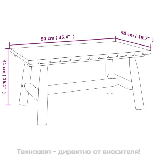 Градински лаундж комплект от 3 части, масивно дърво смърч