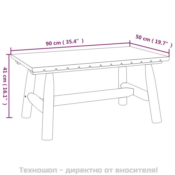 Градински лаундж комплект от 3 части, масивно дърво смърч