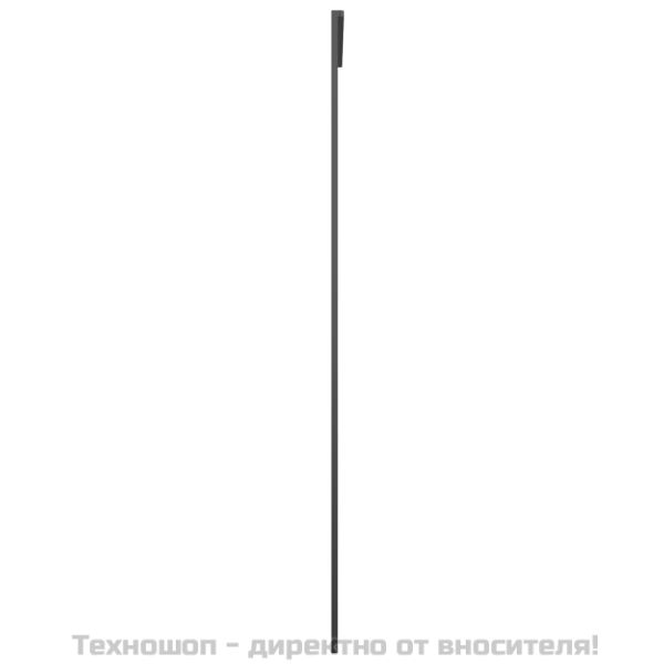 Плъзгаща се врата, черна, 90x205 см, ESG стъкло и алуминий