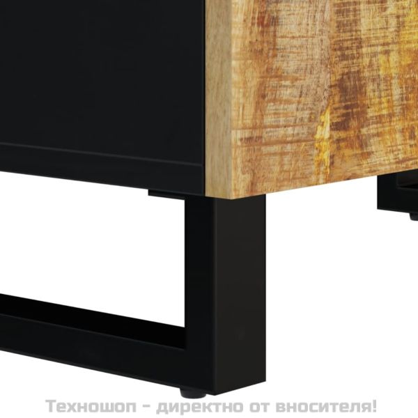 Шкаф за мивка, 62x33x58 см, масивно мангово и инженерно дърво