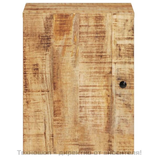 Стенен шкаф за баня 38x33x48 см масивно мангово дърво