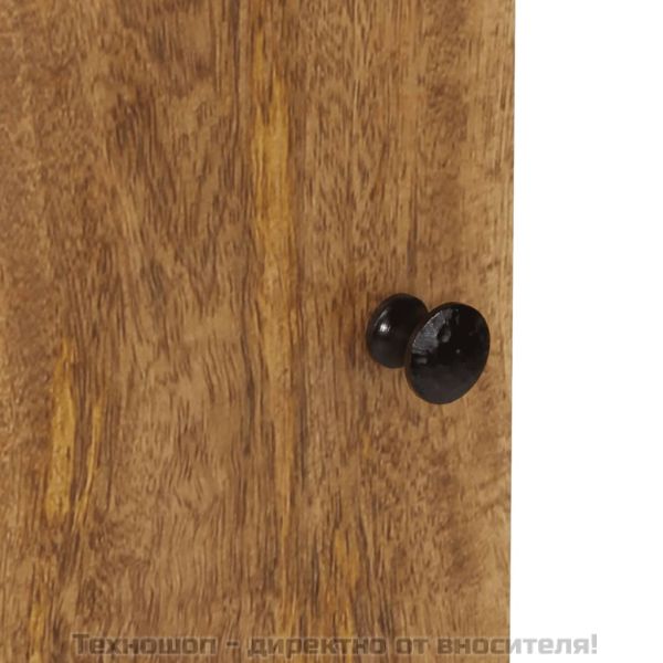 Стенен шкаф за баня 38x33x48 см масивно мангово дърво