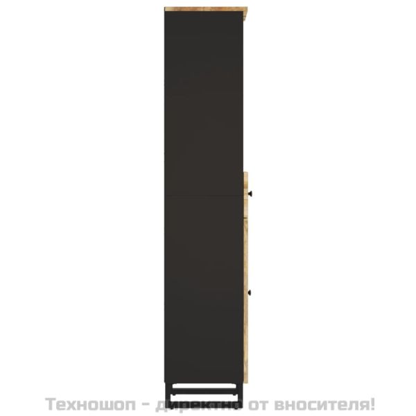 Шкаф за баня 38x33x160 см масивно мангово дърво