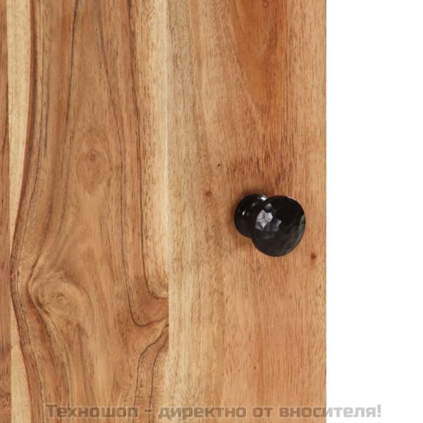 Шкаф за баня 38x33x58 см масивно акациево дърво