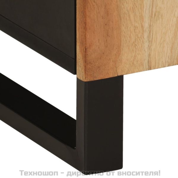 Шкаф за баня 38x33x58 см масивно акациево дърво