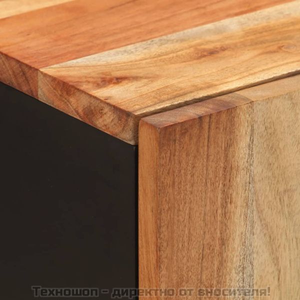 Шкаф за баня 38x33x58 см масивно акациево дърво