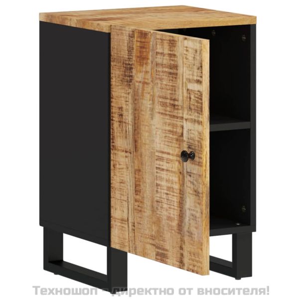 Шкаф за баня 38x33x58 см масивно мангово дърво