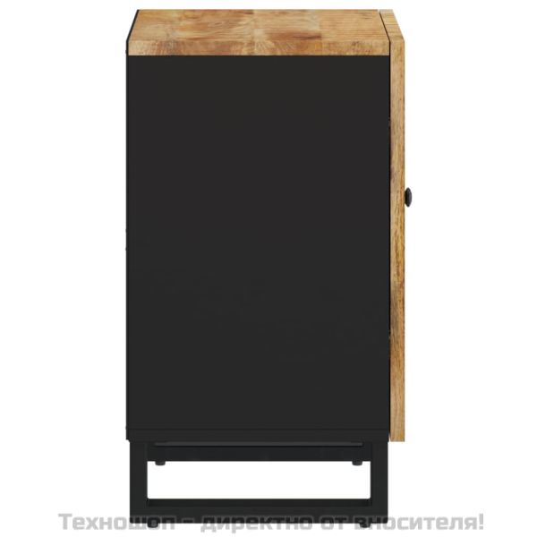 Шкаф за баня 38x33x58 см масивно мангово дърво