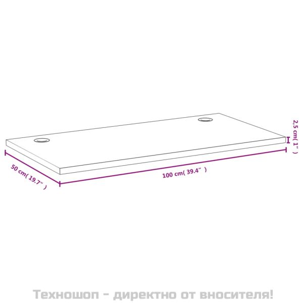 Плот за бюро 100x50x2,5 см бамбук